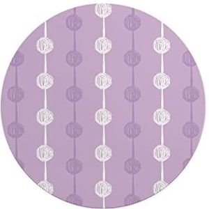 Questo Casa, Ronde muismat met antislip onderkant voor kantoor en thuis, diameter 22 cm