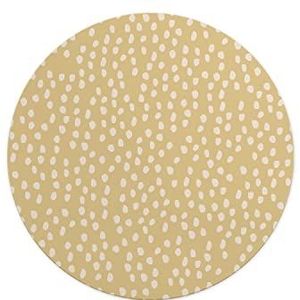 Questo Casa, Ronde muismat met antislip onderkant voor kantoor en thuis, diameter 22 cm