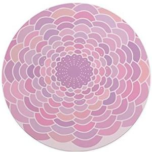 Questo Casa, Ronde muismat met antislip onderkant voor kantoor en thuis, diameter 22 cm