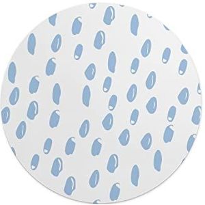 Questo Casa, Ronde muismat met antislip onderkant voor kantoor en thuis, diameter 22 cm