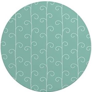 Questo Casa, Ronde digitaal bedrukte muismat, antislip onderkant, voor kantoor en thuis, diameter: 22 cm