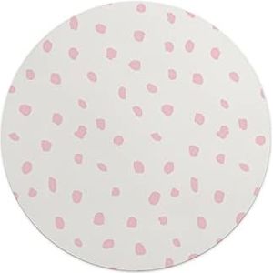 Questo Casa, Ronde digitaal bedrukte muismat, antislip onderkant, voor kantoor en thuis, diameter: 22 cm