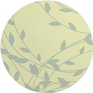 Questo Casa, Ronde digitaal bedrukte muismat, antislip onderkant, voor kantoor en thuis, diameter: 22 cm