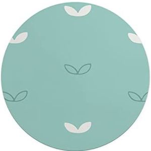 Questo Casa, Ronde digitaal bedrukte muismat, antislip onderkant, voor kantoor en thuis, diameter: 22 cm