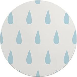 Questo Casa, Ronde digitaal bedrukte muismat, antislip onderkant, voor kantoor en thuis, diameter: 22 cm