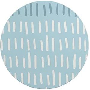 Questo Casa, Ronde muismat, digitaal bedrukt, antislip onderkant, voor kantoor en thuis, diameter 22 cm