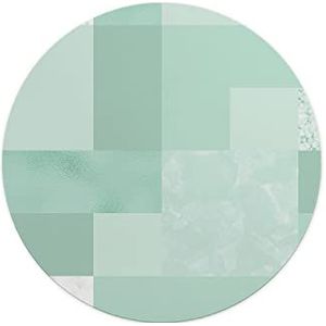Questo Casa, Ronde muismat met antislip onderkant voor kantoor en thuis, diameter 22 cm