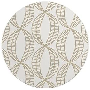 Questo Casa, Ronde muismat met antislip onderkant voor kantoor en thuis, diameter 22 cm