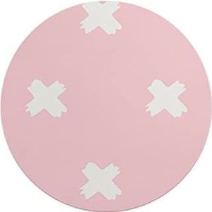 Questo Casa, Ronde muismat met antislip onderkant voor kantoor en thuis, diameter 22 cm