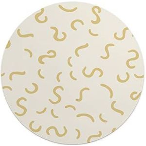 Questo Casa, Ronde muismat met antislip onderkant voor kantoor en thuis, diameter 22 cm
