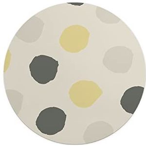 Questo Casa, Ronde muismat, digitaal bedrukt, antislip onderkant, voor kantoor en thuis, diameter 22 cm