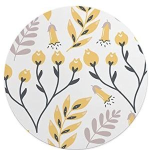Questo Casa, Ronde muismat, digitaal bedrukt, antislip onderkant, voor kantoor en thuis, diameter 22 cm