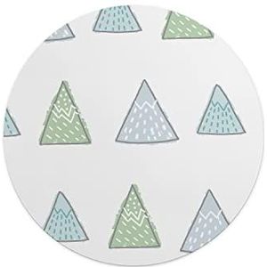 Questo Casa, Ronde digitaal bedrukte muismat, antislip onderkant, voor kantoor en thuis, diameter: 22 cm