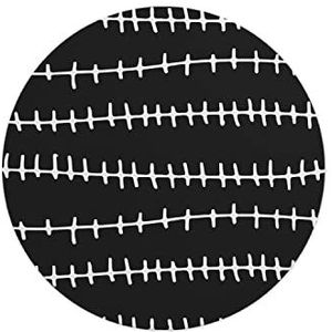 Questo Casa, Ronde muismat met antislip onderkant voor kantoor en thuis, diameter 22 cm
