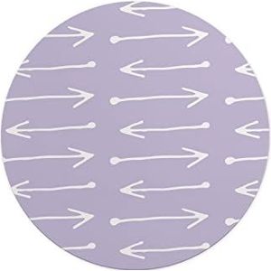 Questo Casa, Ronde digitaal bedrukte muismat, antislip onderkant, voor kantoor en thuis, diameter: 22 cm