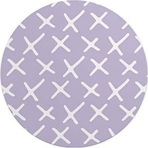 Questo Casa, Ronde digitaal bedrukte muismat, antislip onderkant, voor kantoor en thuis, diameter: 22 cm
