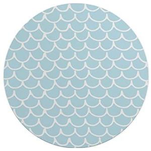 Questo Casa, Ronde digitaal bedrukte muismat, antislip onderkant, voor kantoor en thuis, diameter: 22 cm