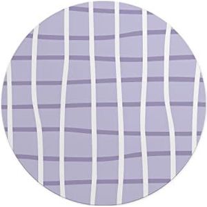 Questo Casa, Ronde digitaal bedrukte muismat, antislip onderkant, voor kantoor en thuis, diameter: 22 cm