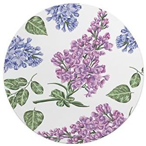 Questo Casa, Ronde digitaal bedrukte muismat, antislip onderkant, voor kantoor en thuis, diameter: 22 cm