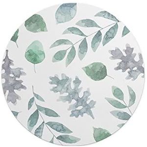Questo Casa, Ronde muismat met antislip onderkant voor kantoor en thuis, diameter 22 cm