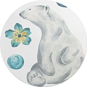 Questo Casa, Ronde muismat met antislip onderkant voor kantoor en thuis, diameter 22 cm