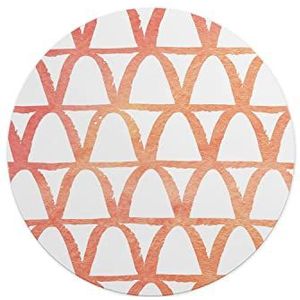 Questo Casa, Ronde muismat met antislip onderkant voor kantoor en thuis, diameter 22 cm