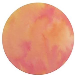 Questo Casa, Ronde digitaal bedrukte muismat, antislip onderkant, voor kantoor en thuis, diameter: 22 cm