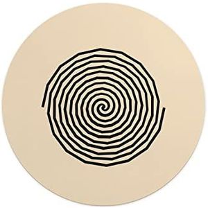 Questo Casa, Ronde muismat met antislip onderkant voor kantoor en thuis, diameter 22 cm