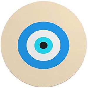 Questo Casa, Ronde muismat, digitaal bedrukt, antislip onderkant, voor kantoor en thuis, diameter 22 cm