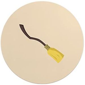 Questo Casa, Ronde digitaal bedrukte muismat, antislip onderkant, voor kantoor en thuis, diameter: 22 cm