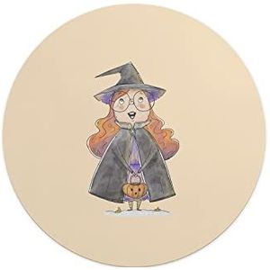 Questo Casa, Ronde muismat met antislip onderkant voor kantoor en thuis, diameter 22 cm