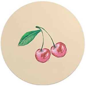 Questo Casa, Ronde muismat met antislip onderkant voor kantoor en thuis, diameter 22 cm
