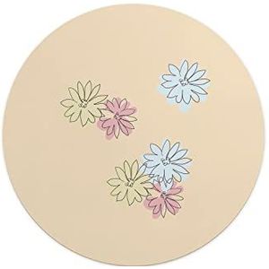 Questo Casa, Ronde muismat met antislip onderkant voor kantoor en thuis, diameter 22 cm