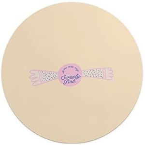 Questo Casa, Ronde muismat, digitaal bedrukt, antislip onderkant, voor kantoor en thuis, diameter 22 cm