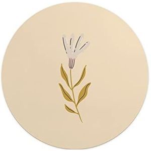 Questo Casa, Ronde muismat met antislip onderkant voor kantoor en thuis, diameter 22 cm