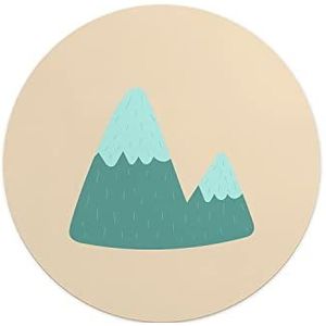 Questo Casa, Ronde muismat met antislip onderkant voor kantoor en thuis, diameter 22 cm
