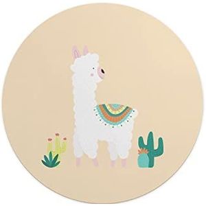 Questo Casa, Ronde muismat met antislip onderkant voor kantoor en thuis, diameter 22 cm