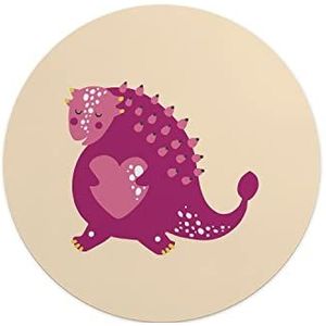 Questo Casa, Ronde muismat met antislip onderkant voor kantoor en thuis, diameter 22 cm