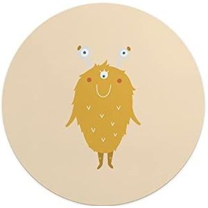 Questo Casa, Ronde muismat met antislip onderkant voor kantoor en thuis, diameter 22 cm
