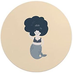 Questo Casa, Ronde muismat met antislip onderkant voor kantoor en thuis, diameter 22 cm