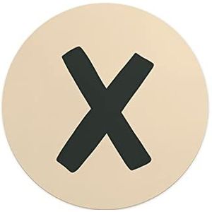 Questo Casa, Ronde muismat met antislip onderkant voor kantoor en thuis, diameter 22 cm