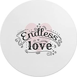 Questo Casa, Ronde muismat met antislip onderkant voor kantoor en thuis, diameter 22 cm