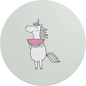 Questo Casa, Ronde muismat, digitaal bedrukt, antislip onderkant, voor kantoor en thuis, diameter 22 cm