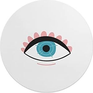 Questo Casa, Ronde muismat met antislip onderkant voor kantoor en thuis, diameter 22 cm