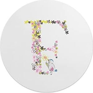 Questo Casa, Ronde digitaal bedrukte muismat, antislip onderkant, voor kantoor en thuis, diameter: 22 cm