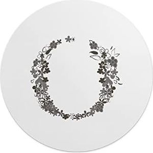 Questo Casa, Ronde digitaal bedrukte muismat, antislip onderkant, voor kantoor en thuis, diameter: 22 cm