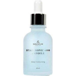THE SKIN HOUSE since 1979 Hyaluronic 6000 ampul (1,01 vloeistof, 30 ml). Diepe effectieve hydraterende en kalmerende hyaluronzuur ampul voor vocht en vocht