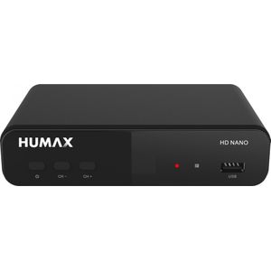 Humax HD Nano Digitale Satelliet Ontvanger (0.01 GB), TV-ontvanger, Zwart