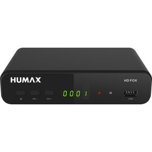 Humax HD Fox Kabel Satelliet (0.01 GB, DVB-S2), TV-ontvanger, Zwart