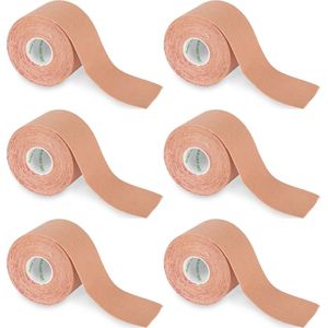 Nasara Kinesio tape - Beige | 6 st | Huidvriendelijk | Sporttape